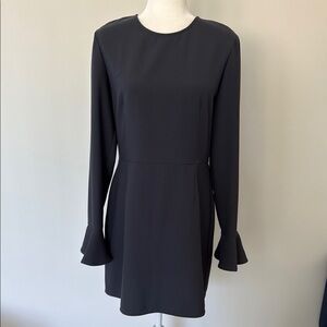 Elegant Black Long Sleeve Dress